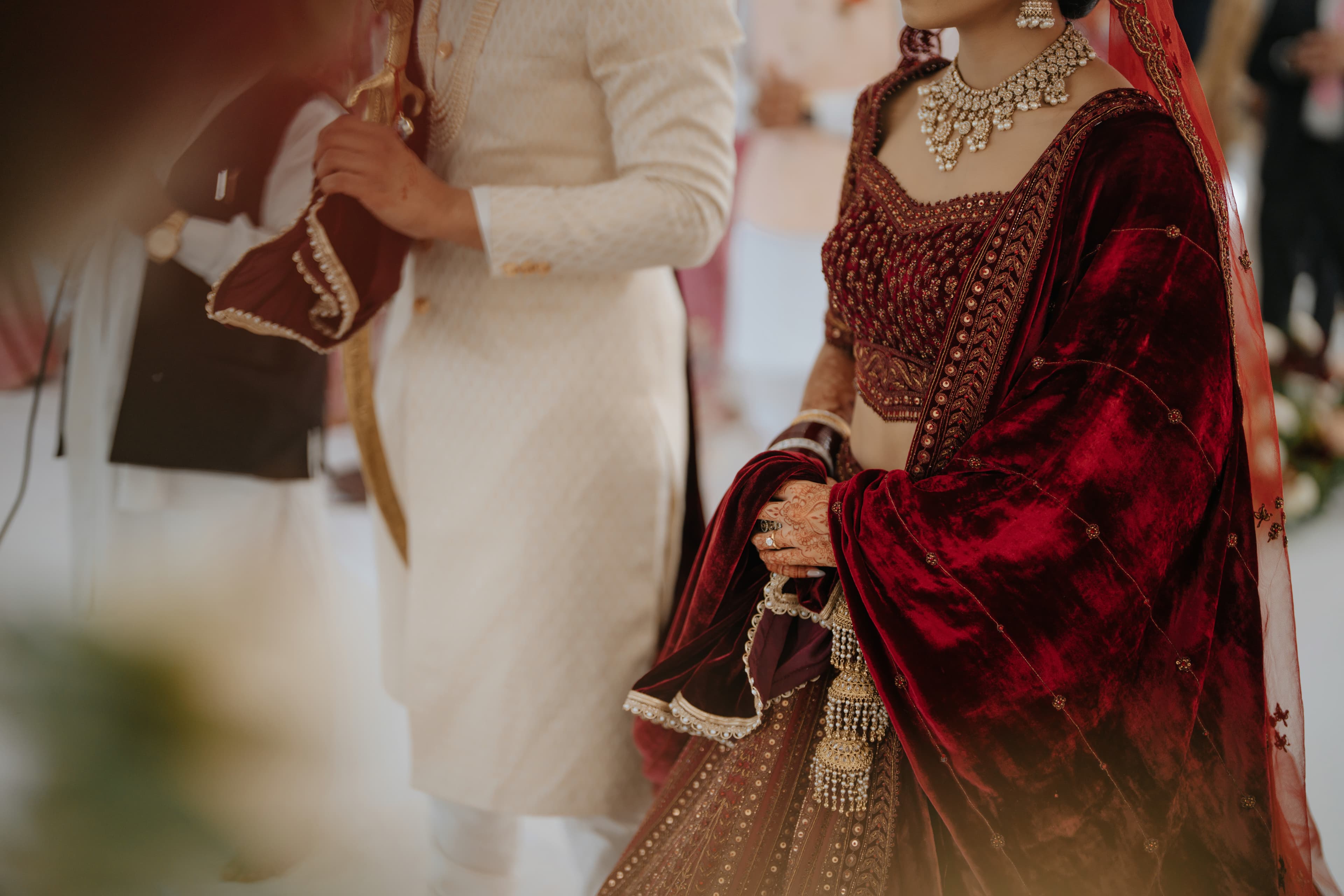 A calm couple sharing a quiet moment